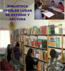 Aula acondicionada donde funciona la Biblioteca Escolar