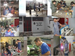 participación de alumnos en actividades de enseñanza aprendizaje en las distintas secciones de la Formación Técnica en el Taller Escolar