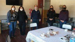 Visita a nuestra escuela del Director General de Escuelas José Thomas acompañado por la Sra. Supervisora Susana Zanetti