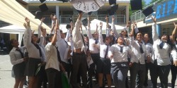 Egresados 2019. Felices de haber cumplido sus 5 años de escuela secundaria