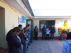 Un acto durante el año escolar...