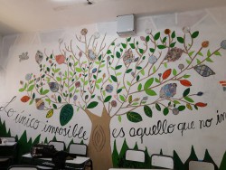 mural realizado por alumnos