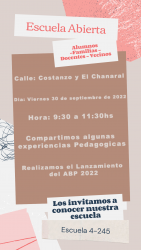 Invitación Escuela