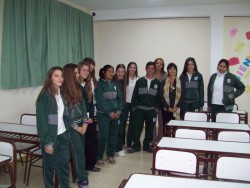 Alumnos en las nuevas aulas
